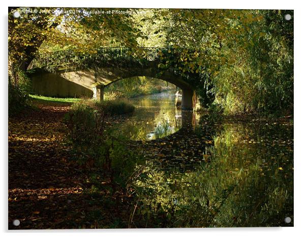 Lady's Bridge Acrylic by John Dunbar