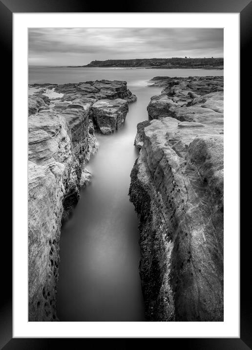 Seahouses Seascape Framed Mounted Print by Tim Hill