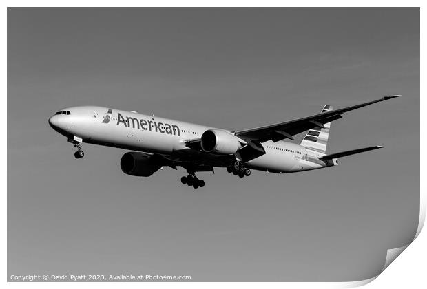 American Airlines Boeing 777-323     Print by David Pyatt