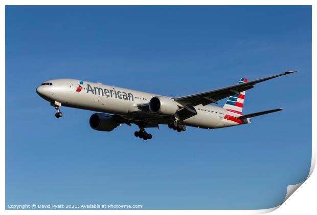 American Airlines Boeing 777-323     Print by David Pyatt