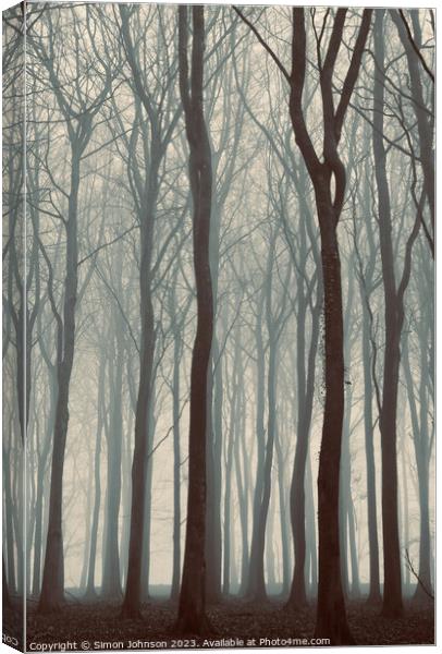 Trees Canvas Print by Simon Johnson