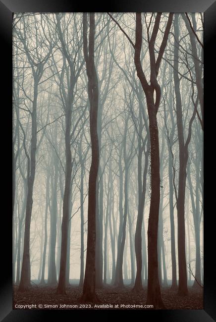 Trees Framed Print by Simon Johnson