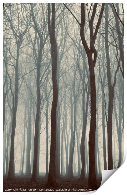Trees Print by Simon Johnson