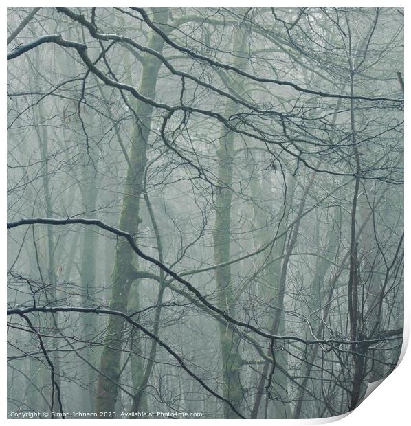 Woodland architecture  Print by Simon Johnson