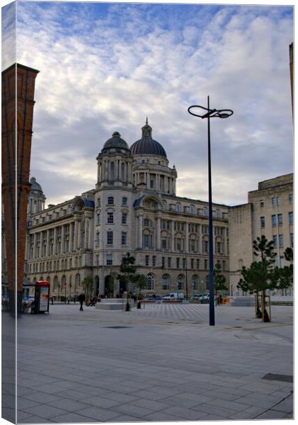 Early Morning Liverpool Canvas Print by Steve Smith