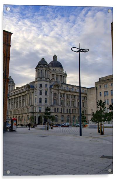 Early Morning Liverpool Acrylic by Steve Smith