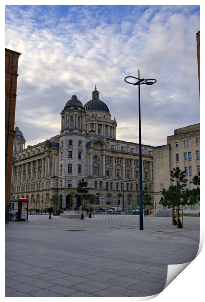 Early Morning Liverpool Print by Steve Smith