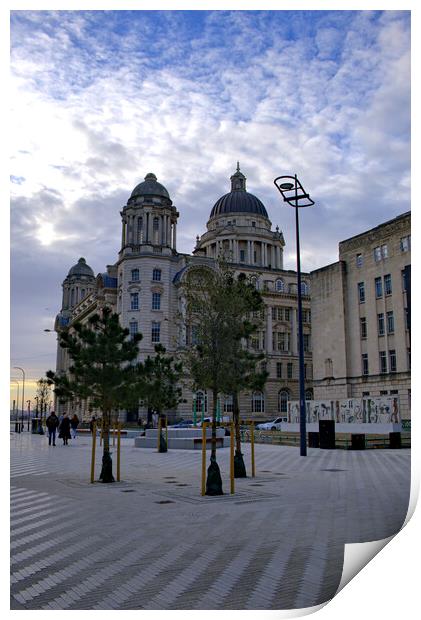 Early Morning Liverpool Print by Steve Smith