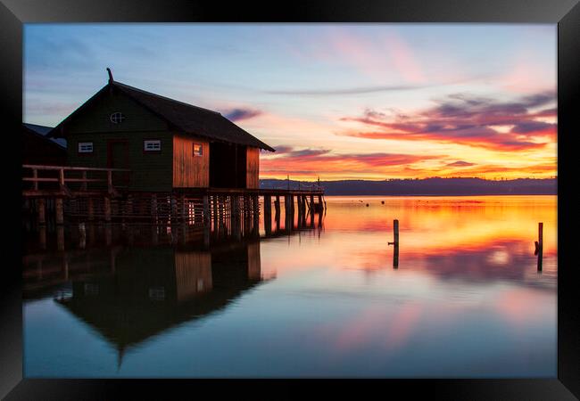 Ammersee, Bavaria, Germany Framed Print by Steve Smith