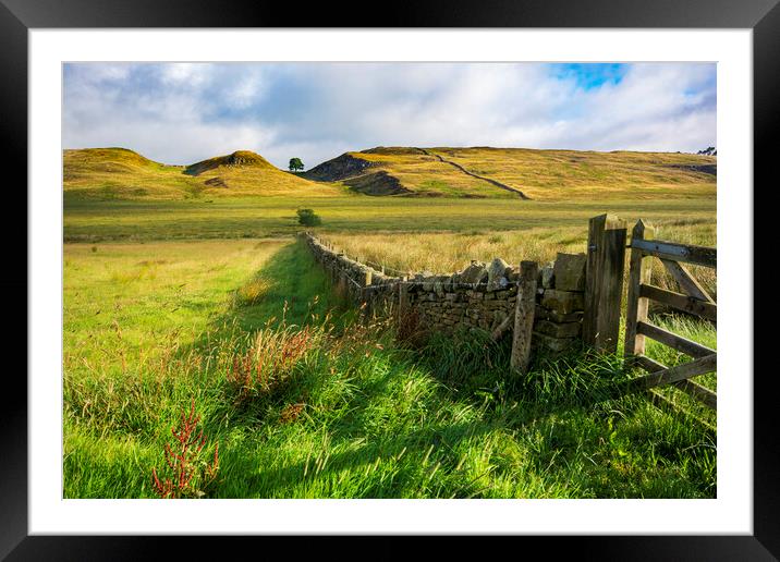 Views To Sycamore Gap Framed Mounted Print by Steve Smith