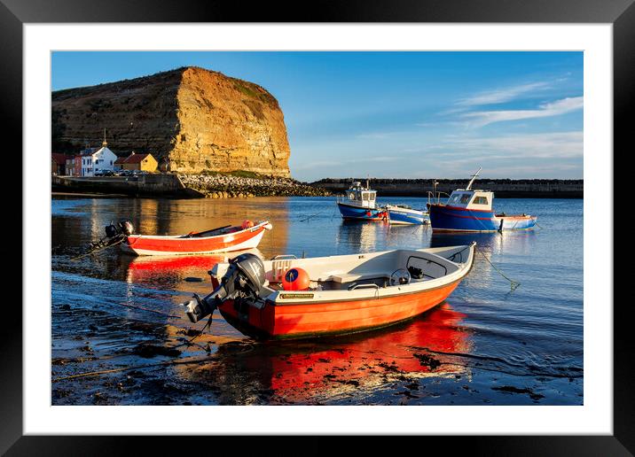 Serenity in Staithes Framed Mounted Print by Tim Hill