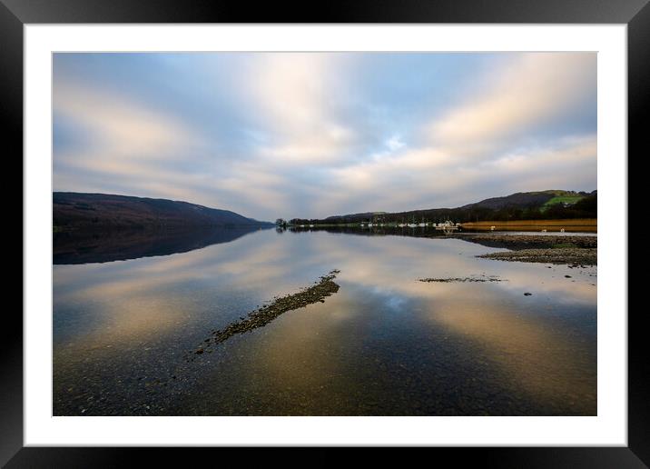 Coniston Water Framed Mounted Print by Steve Smith