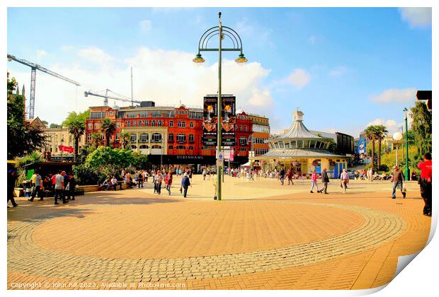 Town centre, Bournemouth, Dorset. Print by john hill