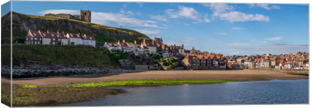 Majestic Whitby Coastline Canvas Print by Tim Hill