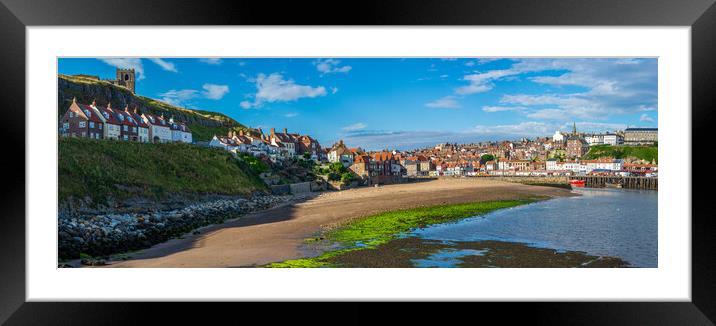 Whitby Panoramic Framed Mounted Print by Tim Hill