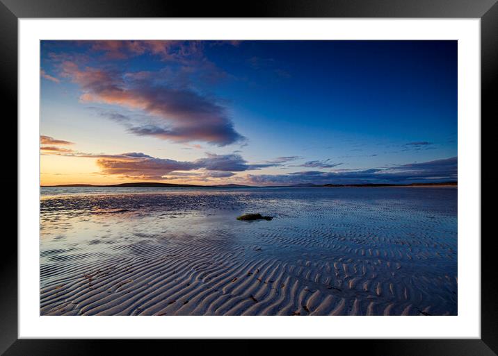 Clachan Sunset Framed Mounted Print by Steve Smith