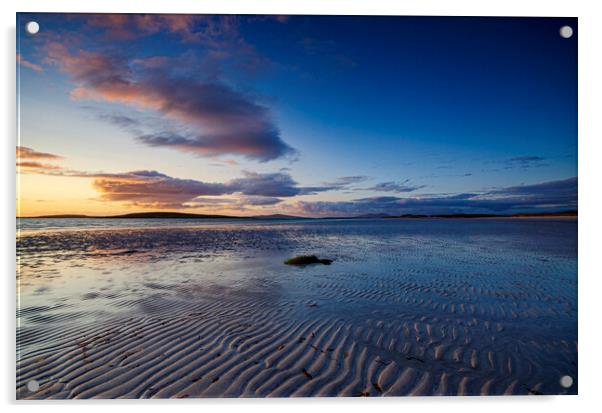 Clachan Sunset Acrylic by Steve Smith