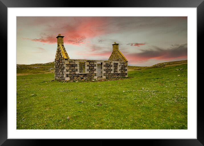 Lost Village Vatersay Framed Mounted Print by Steve Smith