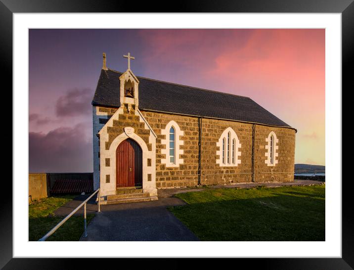 Heavenly Eriskay Church Framed Mounted Print by Steve Smith