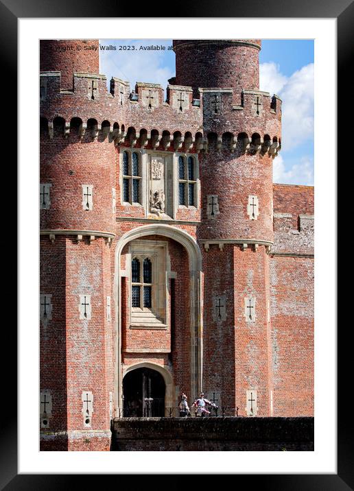 Herstmonceux Castle entrance Framed Mounted Print by Sally Wallis