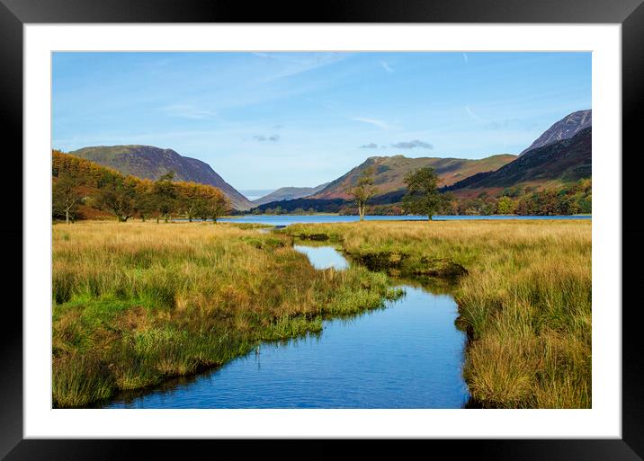 Serenity in Buttermere Framed Mounted Print by Steve Smith
