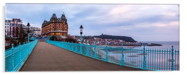 Cliff Bridge Scarborough Acrylic by Tim Hill