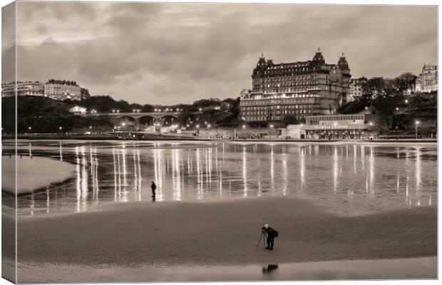 Golden Hour on Scarborough Beach Canvas Print by Tim Hill
