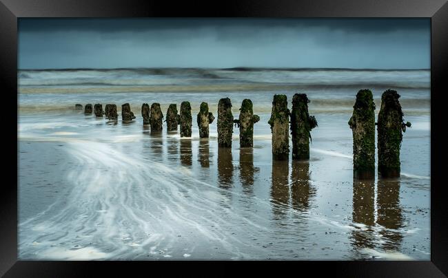 Sandsend Seascape Framed Print by Tim Hill