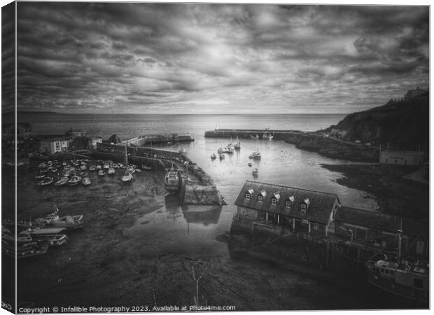 Mevagissey Harbour  Canvas Print by Infallible Photography