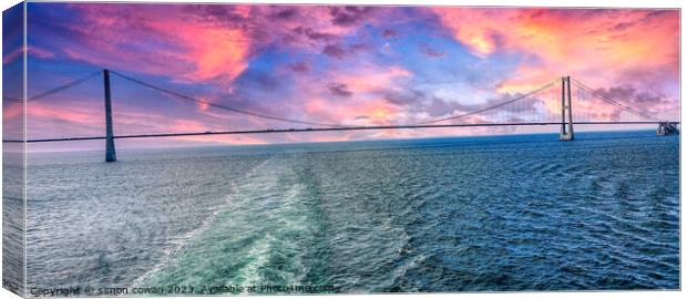 Cruising the Baltic sea Canvas Print by simon cowan
