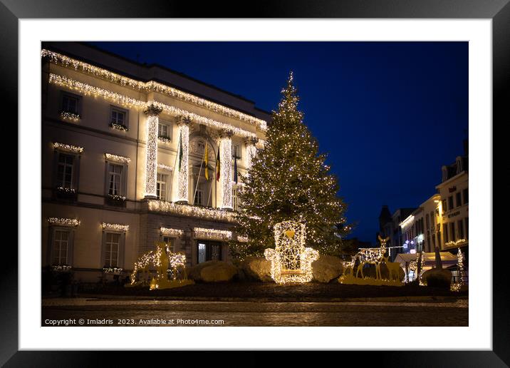 Christmas in Aalst, Belgium Framed Mounted Print by Imladris 