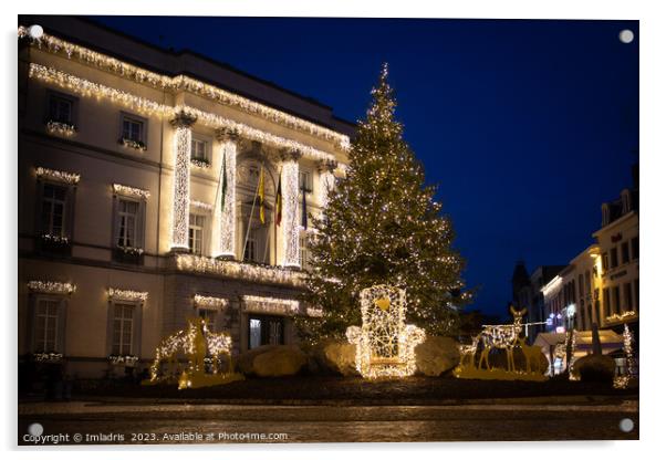 Christmas in Aalst, Belgium Acrylic by Imladris 