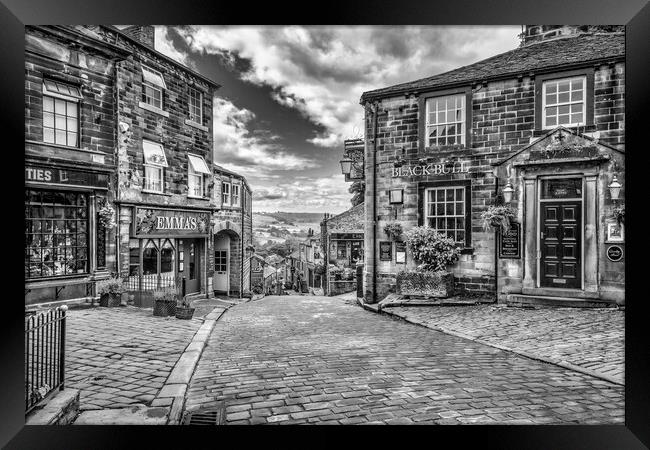 Unleashing the Romanticism of Haworth Framed Print by Tim Hill