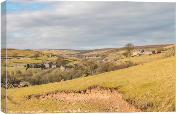 Keld and East Stonesdale, Swaledale, Yorkshire Dales Canvas Print by Richard Laidler