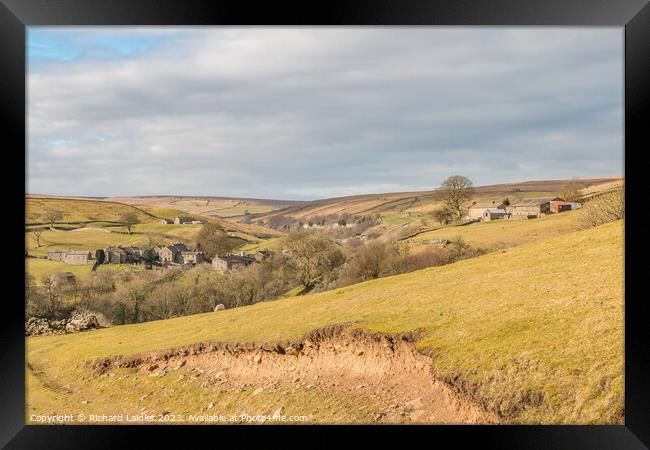 Keld and East Stonesdale, Swaledale, Yorkshire Dales Framed Print by Richard Laidler