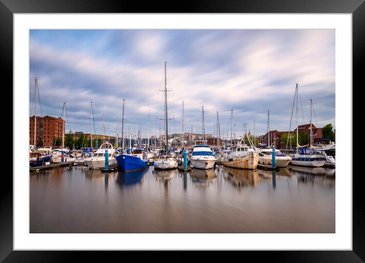 Serenity of Hull Marina Framed Mounted Print by Tim Hill