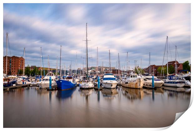 Serenity of Hull Marina Print by Tim Hill