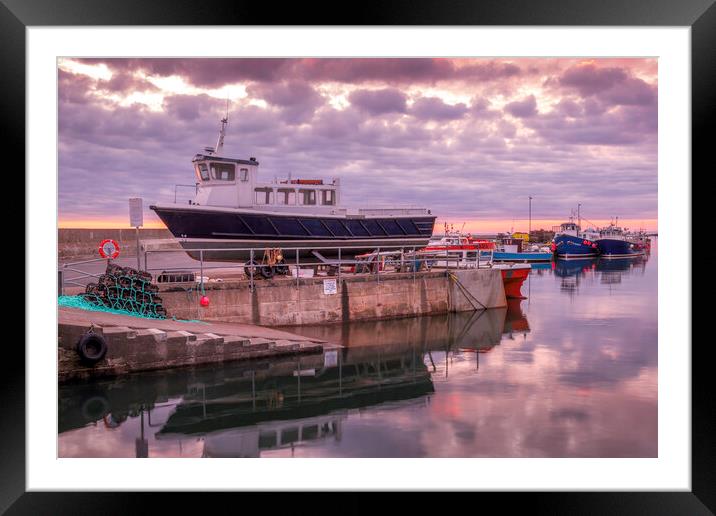 Seahouses Harbour Framed Mounted Print by Tim Hill