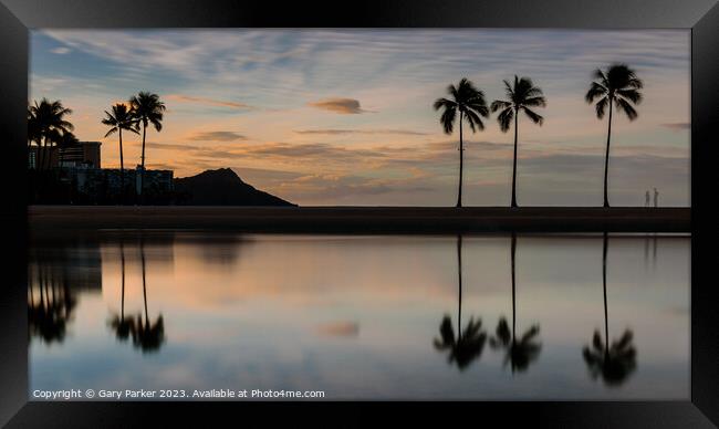 Reflections of Hawaii Framed Print by Gary Parker