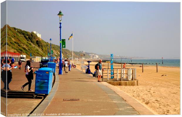 Bournemouth Seafront. Canvas Print by john hill