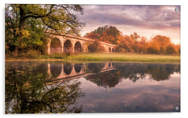 Tadcaster Viaduct Acrylic by Tim Hill