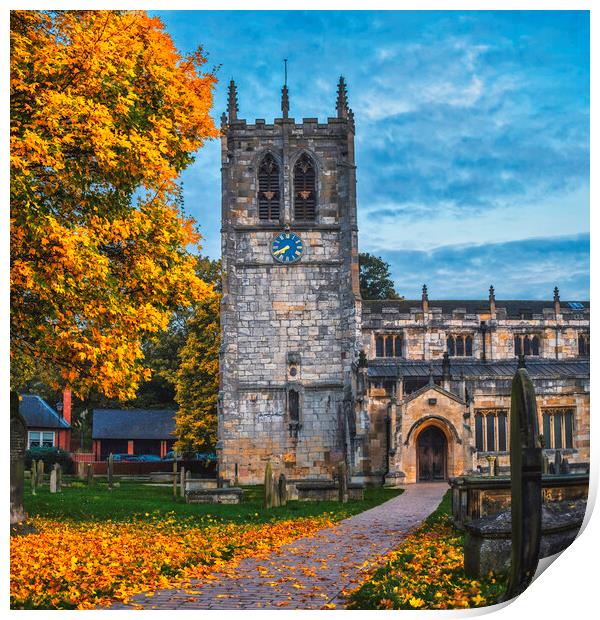 St Marys Church Tadcaster Print by Tim Hill