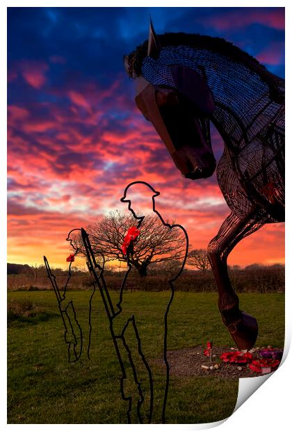 Featherstone War Horse Print by Tim Hill