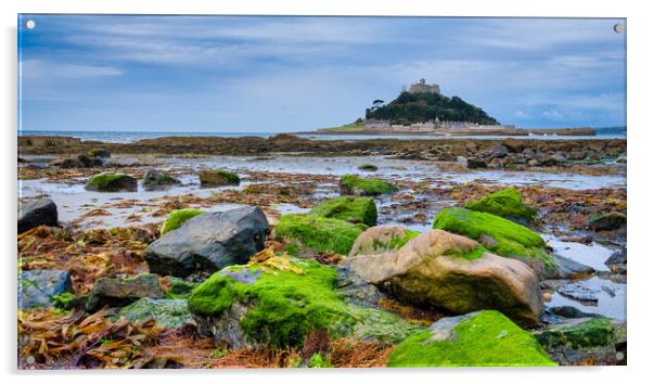The Majestic Saint Michaels Mount Acrylic by Tim Hill
