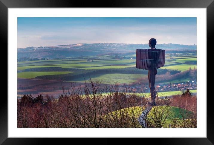 Angel of the North - Gateshead Framed Mounted Print by Will Ireland Photography