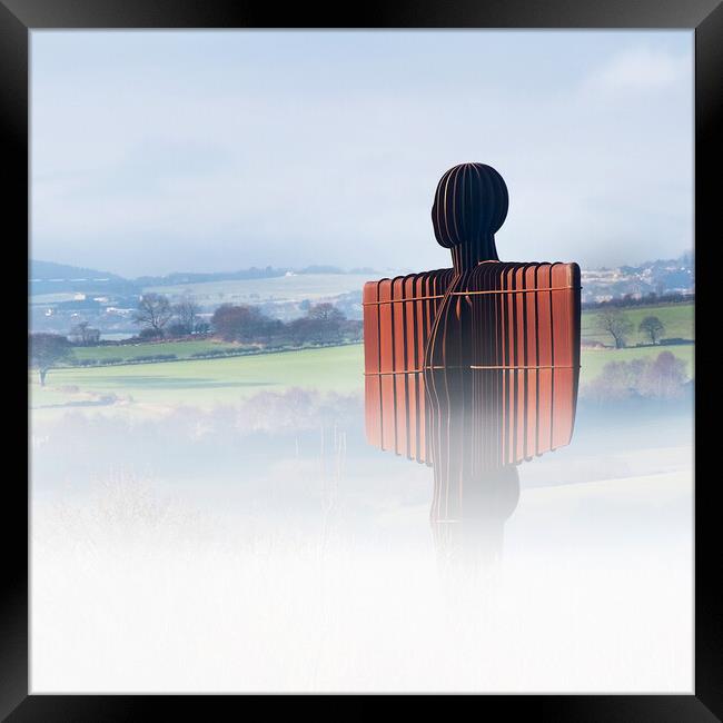 Angel of the North - Out of the Mist Framed Print by Will Ireland Photography