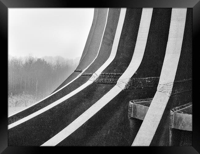 Detail of The Angel of the North - Gateshead in Mono Framed Print by Will Ireland Photography
