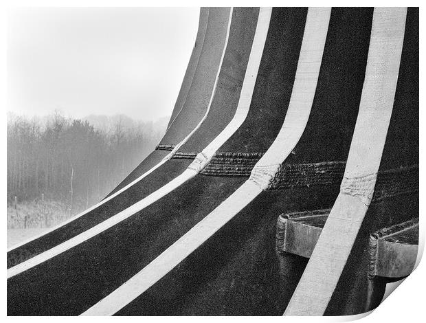 Detail of The Angel of the North - Gateshead in Mono Print by Will Ireland Photography