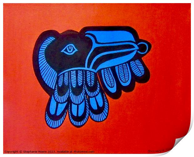 Indigenous Raven Print by Stephanie Moore