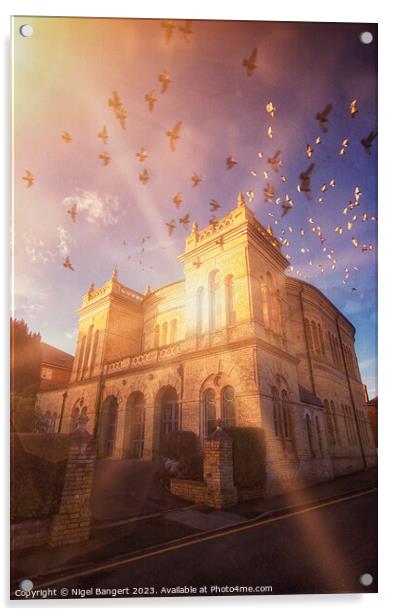 The United Reformed Church Acrylic by Nigel Bangert